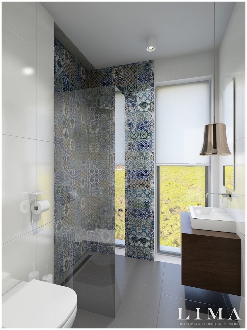 Lima Design modern, cementlap mintás fürdőszoba burkolat