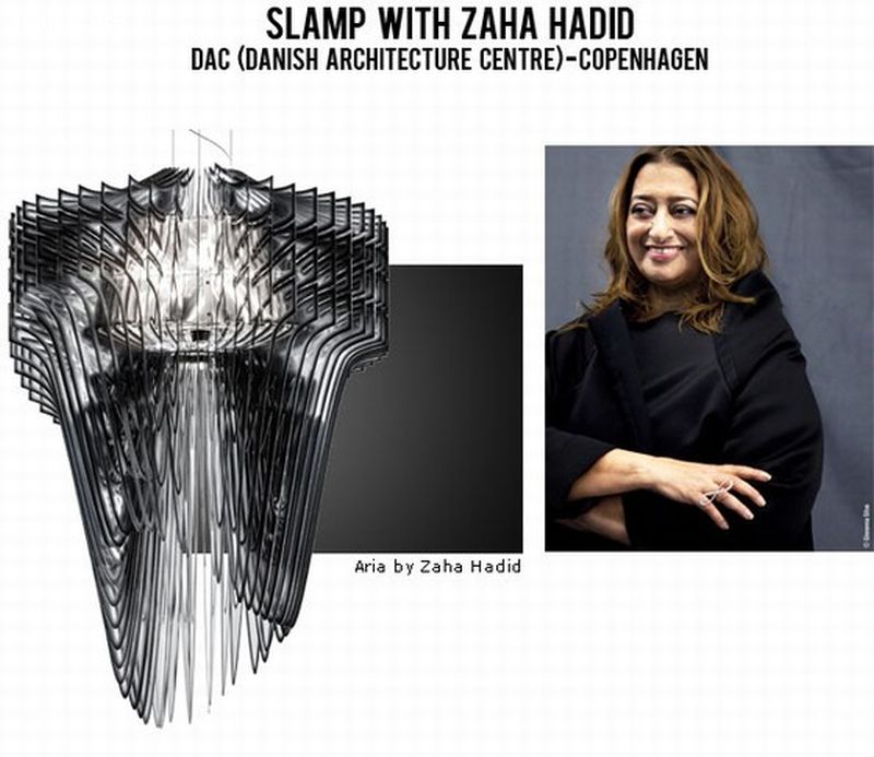 Zaha Hadid Aria lámpa Slam