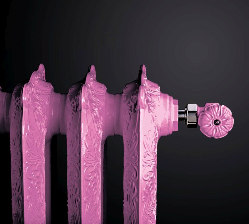 Új öntöttvas radiátor rózsaszín