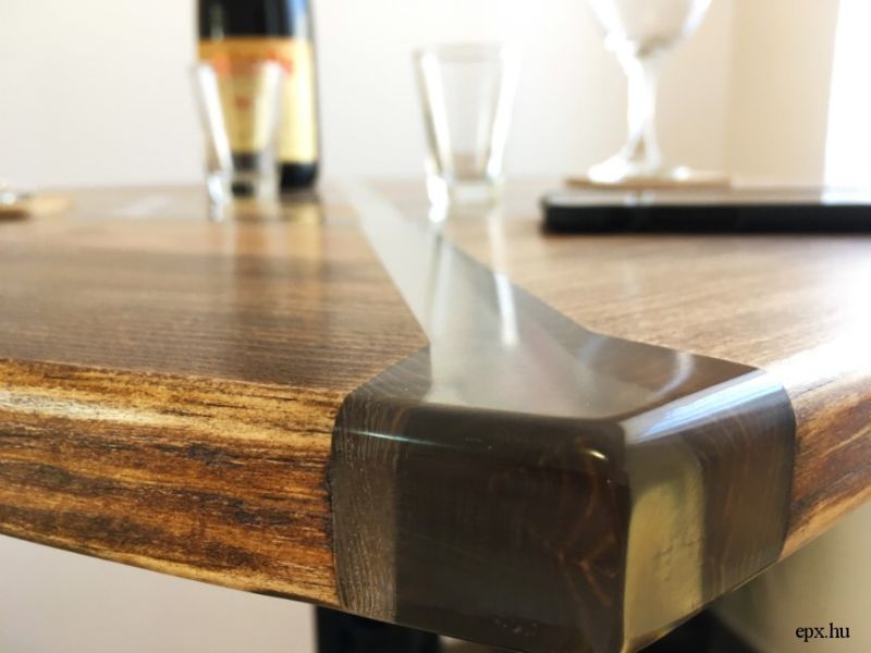 EPX Design - Egyedi műgyanta-fa asztalok csiszolt asztalsarok