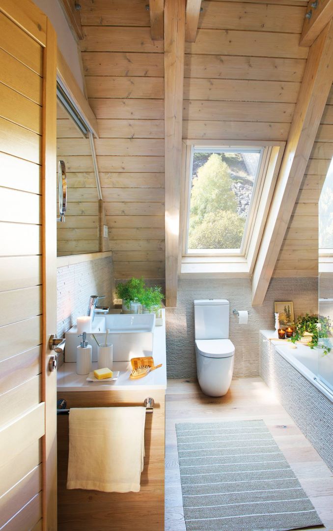 tetőtéri fürdőszoba lakberendezési ötletek