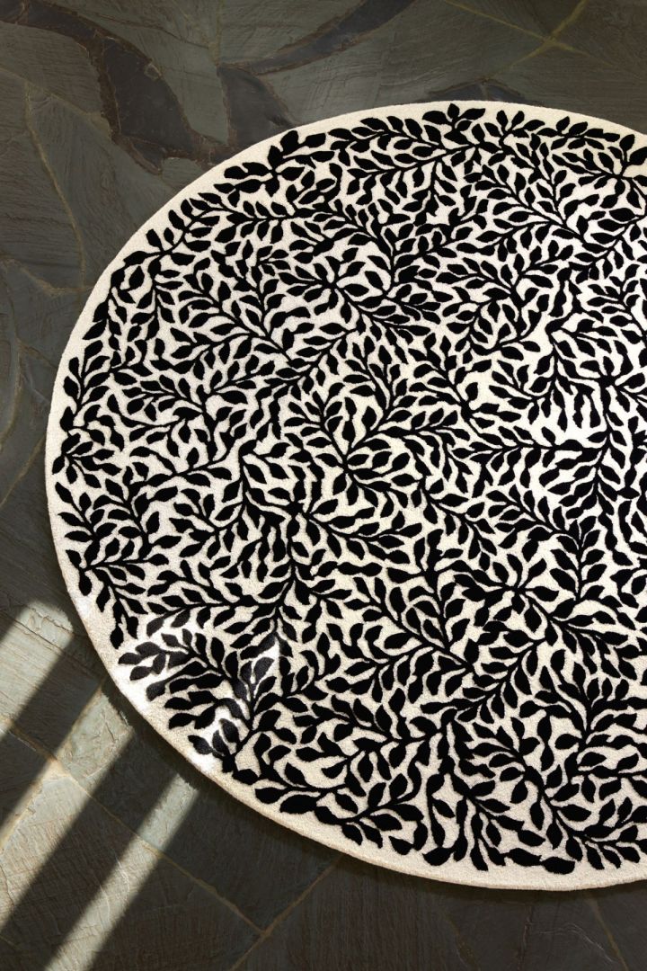 Christian Lacroix fekete-fehér szőnyeg