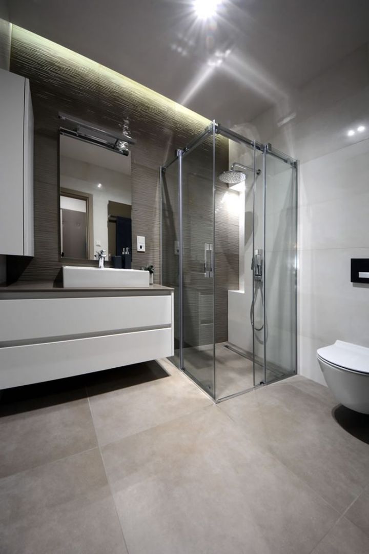 Zuhanyzós fürdőszoba - Német Ágnes Csilla lakberendező