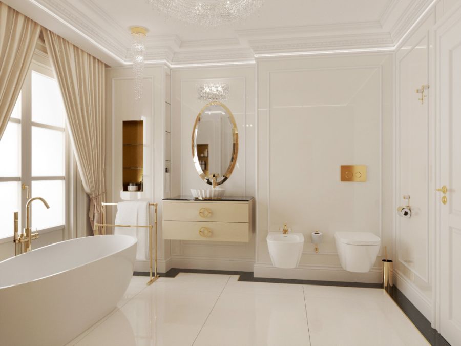 Luxus fürdőszoba - DD Interior Belsőépítészeti Stúdió