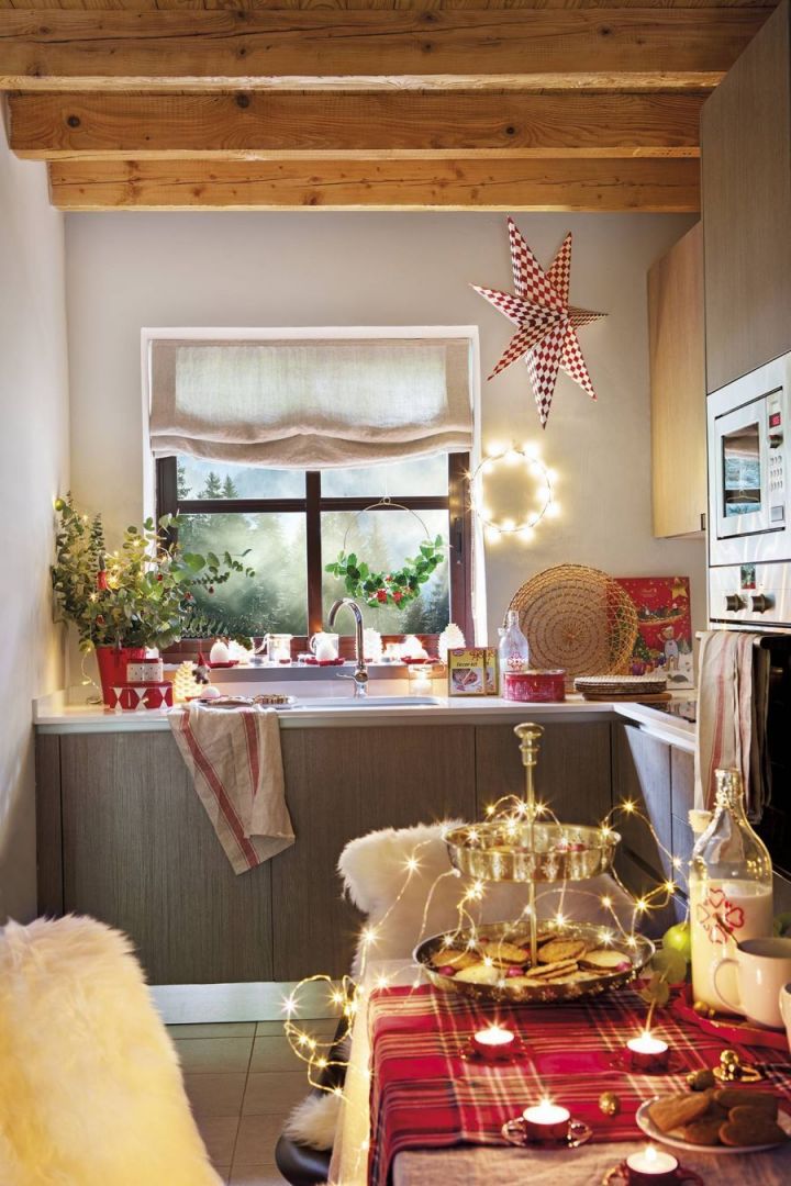 Karácsonyi dekoráció konyhában