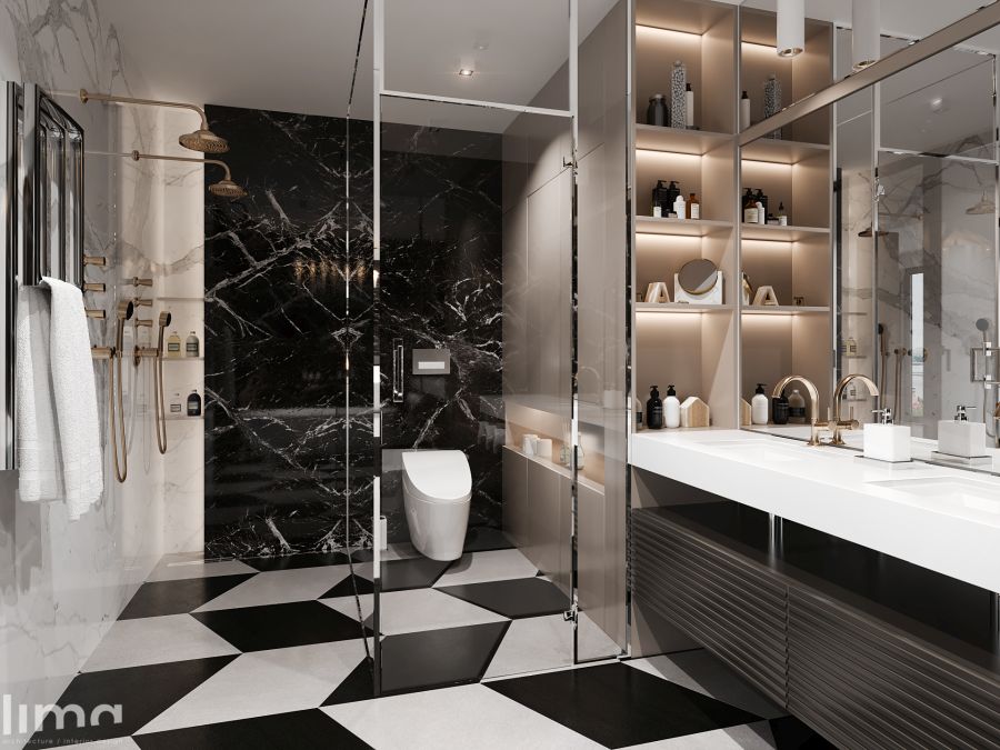 Lima Design modern fürdőszoba lakberendezés 