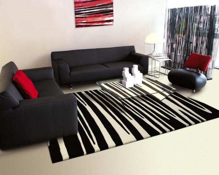 Arte Espina fekete-fehér modern szőnyeg