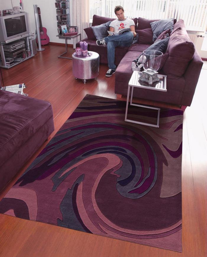 Arte Espina lila modern mintás szőnyeg