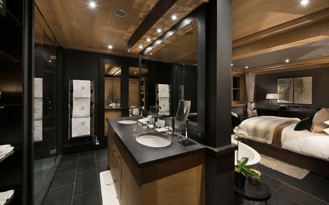 Luxus fürdőszoba dupla mosdóval