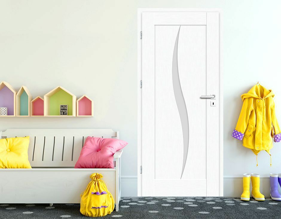 Erkado ajtó fehér, üveges