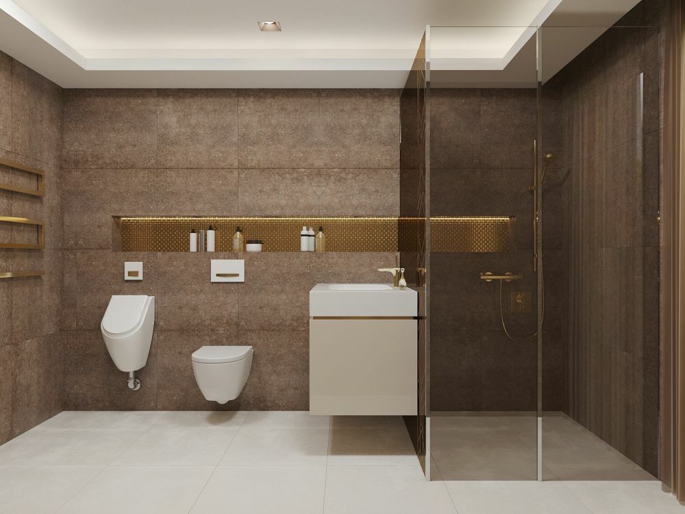 Luxus alagsori fürdőszoba
