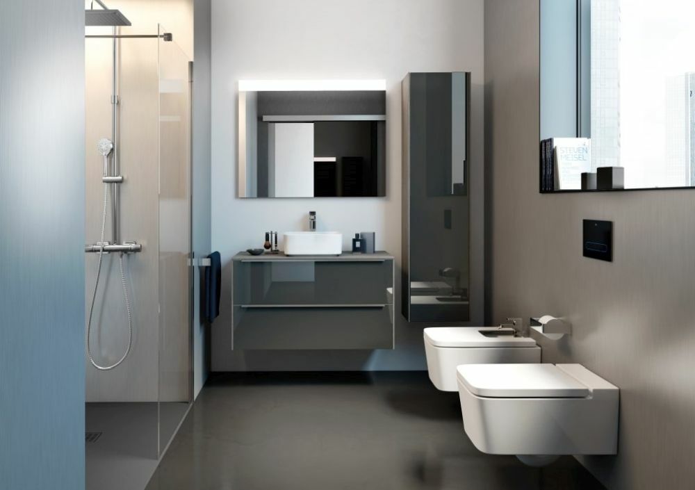 Roca Inspira WC, bidé és fürdőszobaszekrény mosdóval