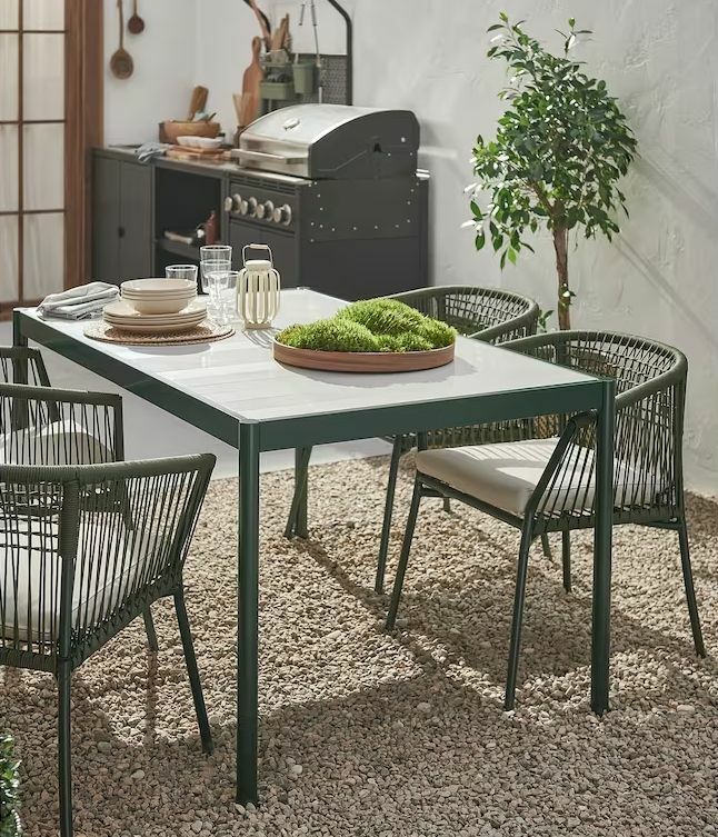 Zöld ikea kerti bútor garnitúra