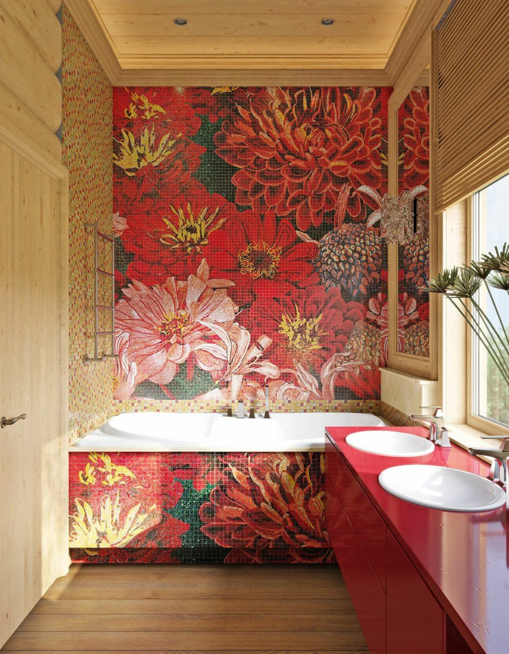 Sicis mozaik fürdőszobában