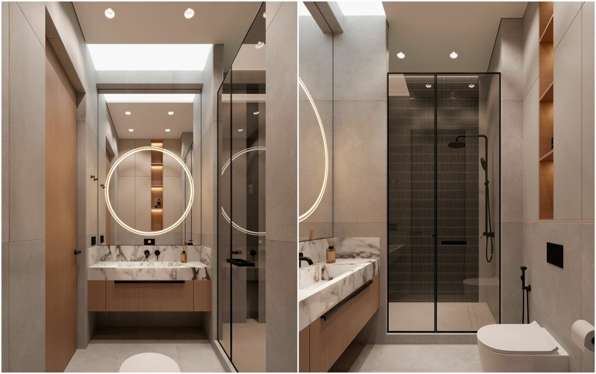 Esztétikus fürdőszoba design