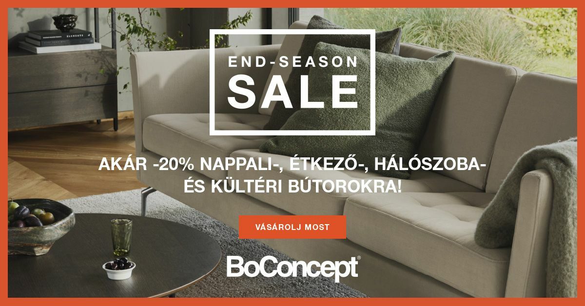 Kanapé akció a BoConceptnél