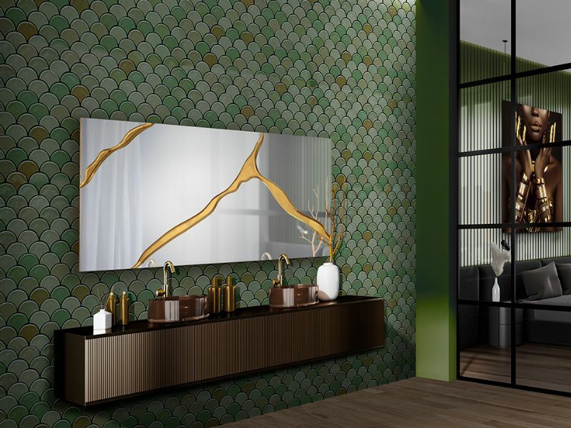 Surcos tükör Rio Design téglalap alakú