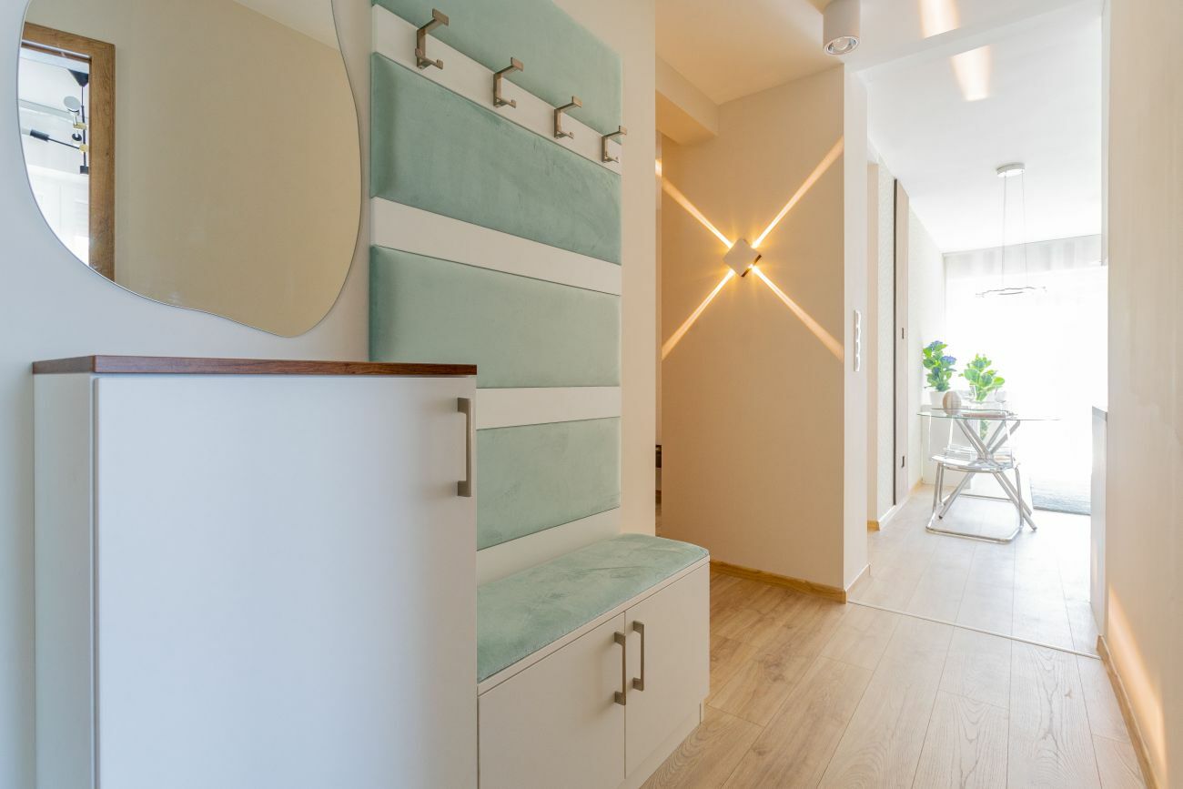 Előszobafal és a designlámpák
