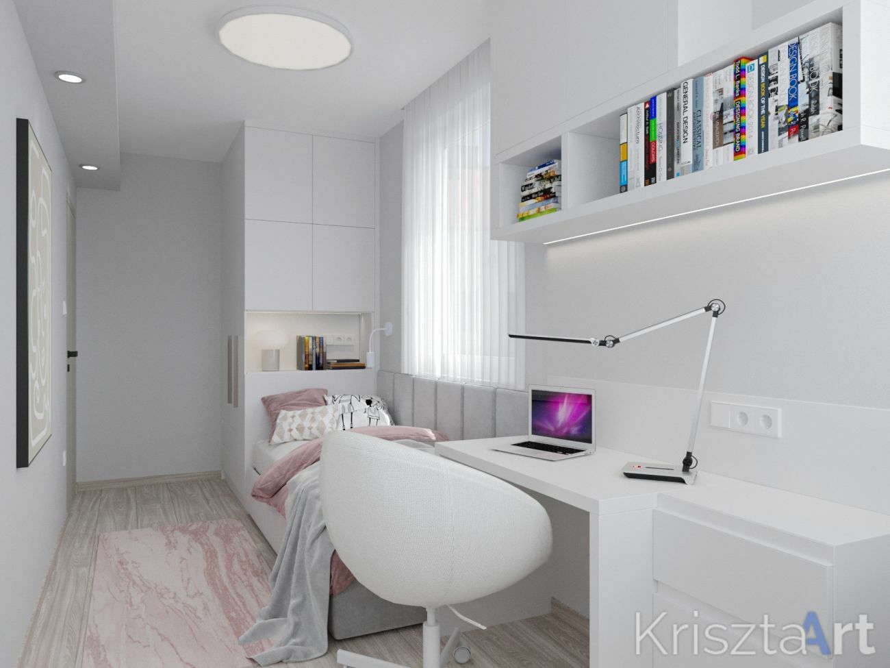 Az íróasztal itt is kötelező tartozék