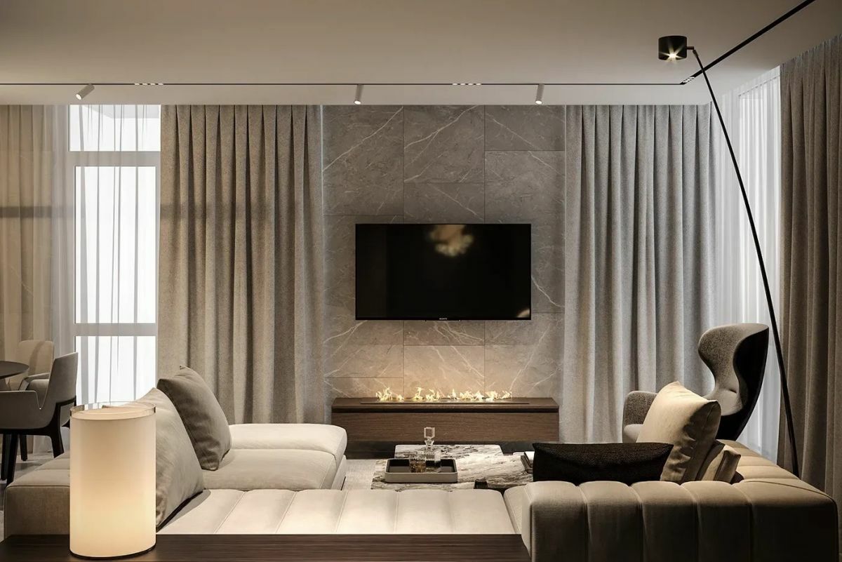Modern kandalló megoldás