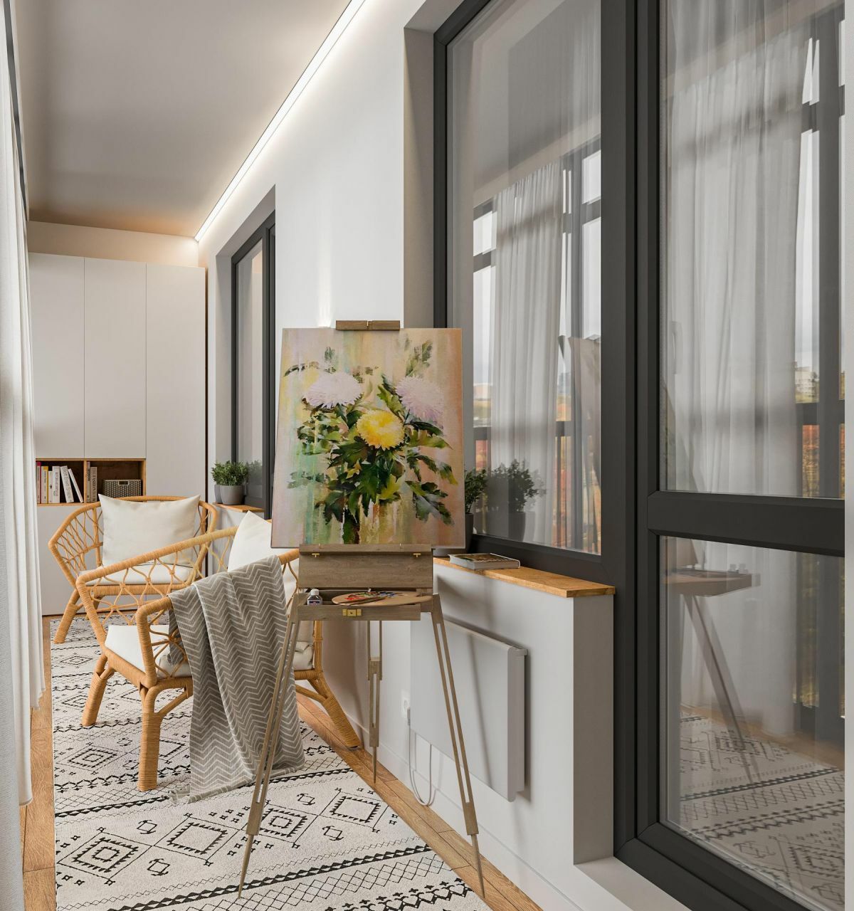 Fűthető loggia ötlet