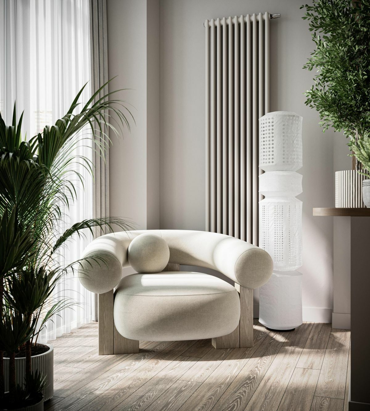 Íves designfotel mint olvasófotel