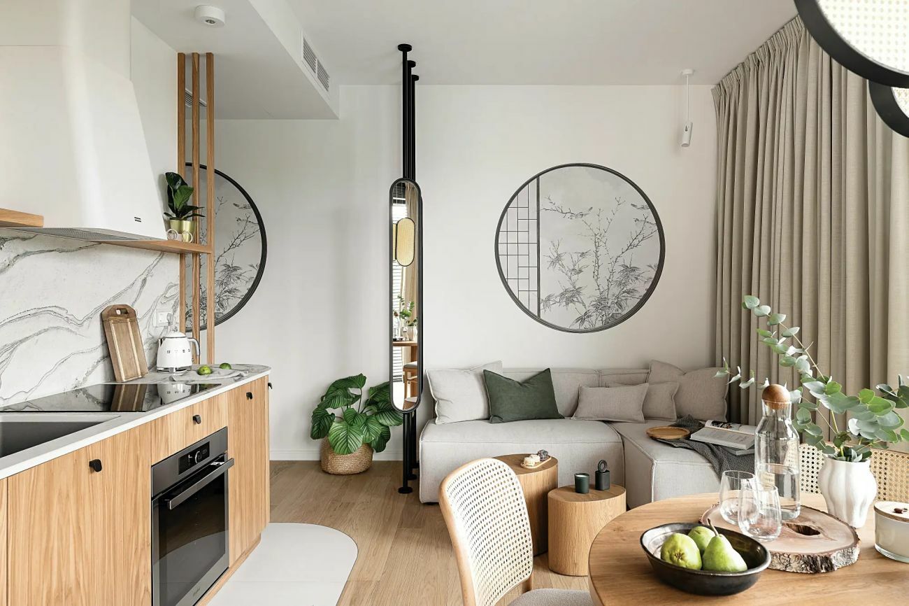 Modern minilakás berendezés