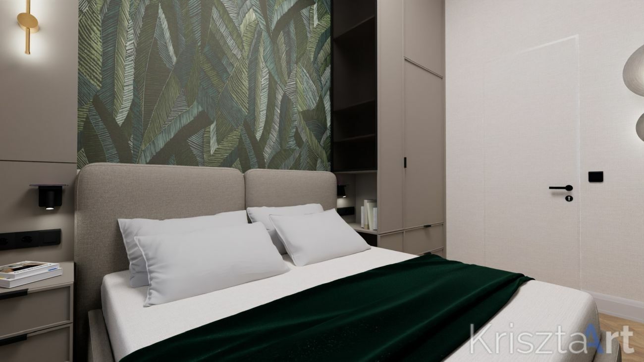 Nyugodt és elegáns hálószoba design