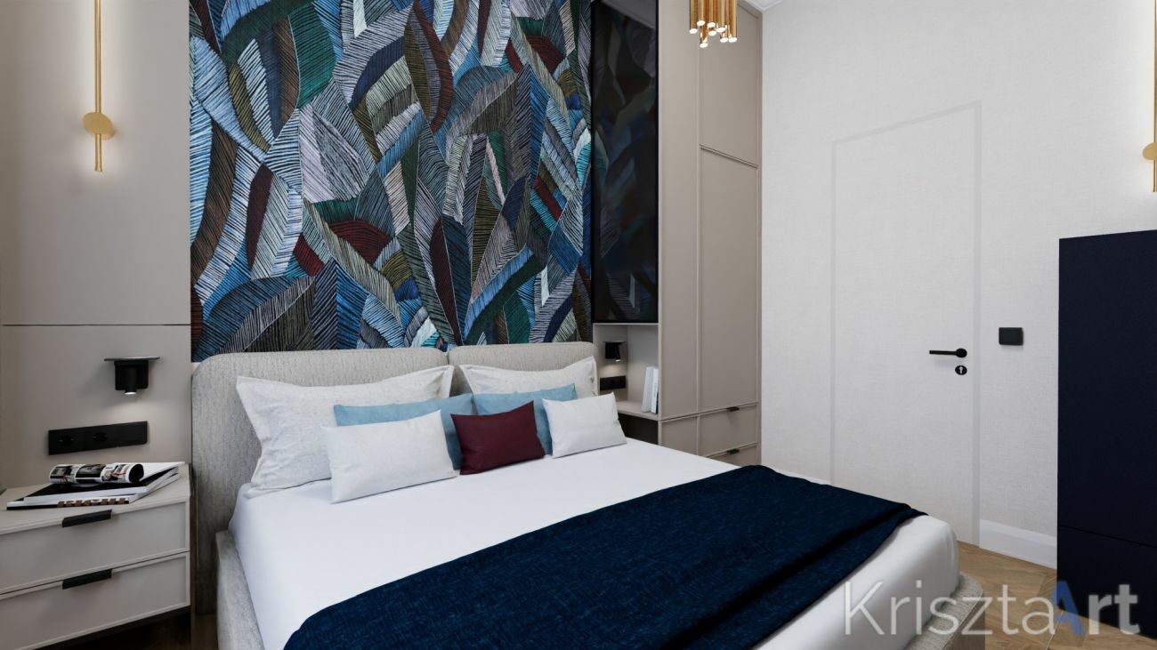 A kék hálószoba és a tapéta