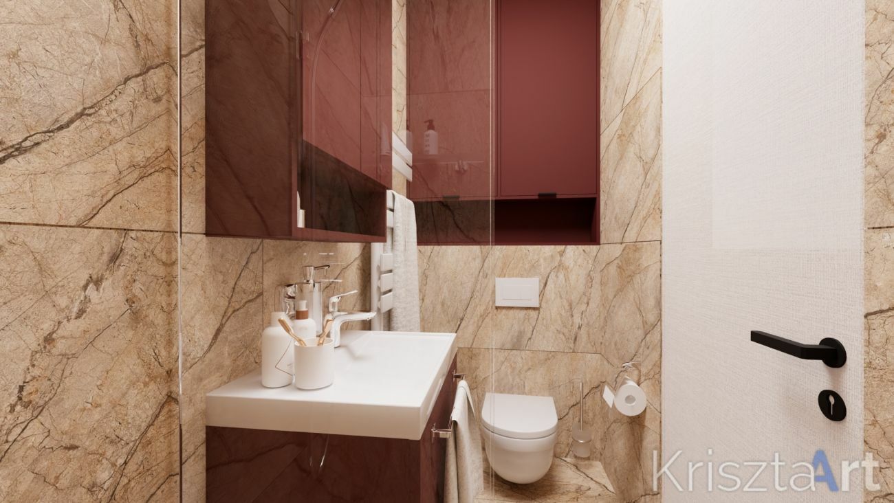 A vörös hálóhoz tartozó fürdőszoba