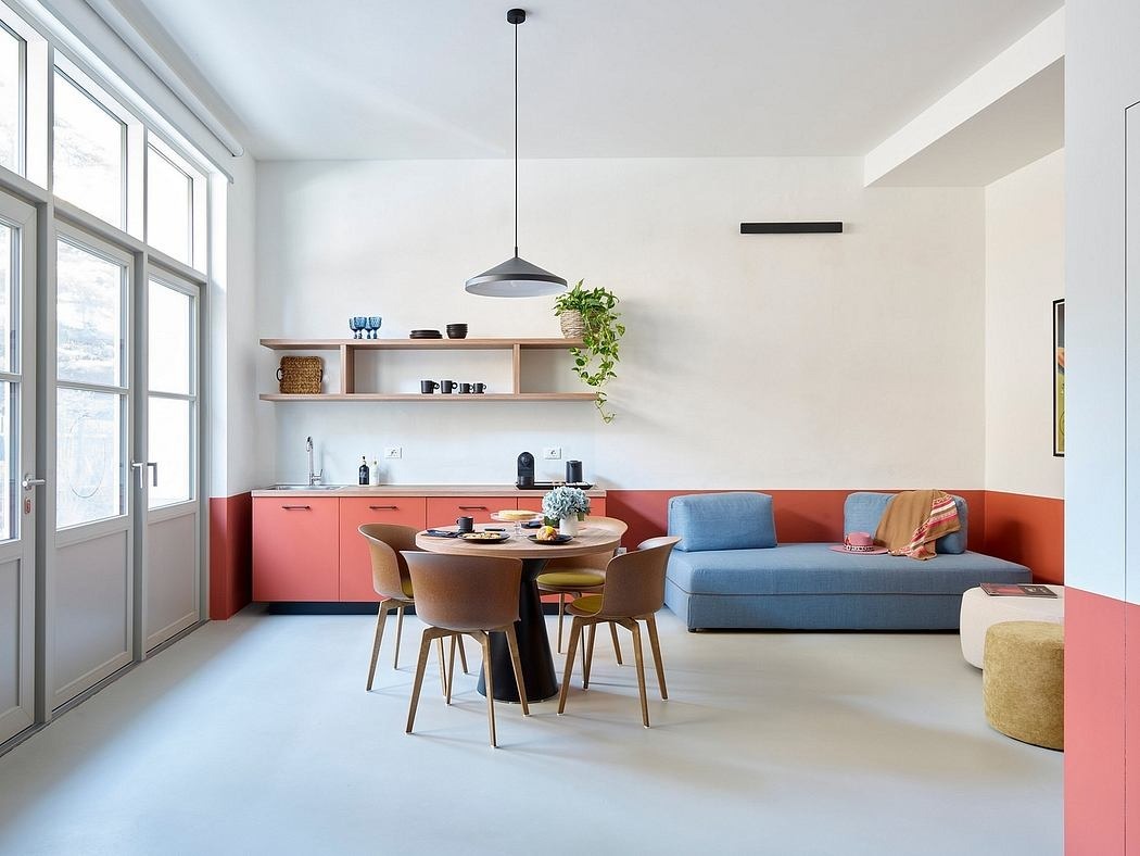 Kék moduláris kanapé