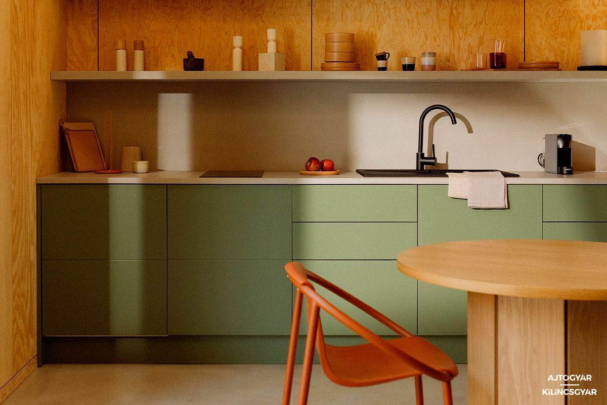 Zöld konyhabútor ötlet