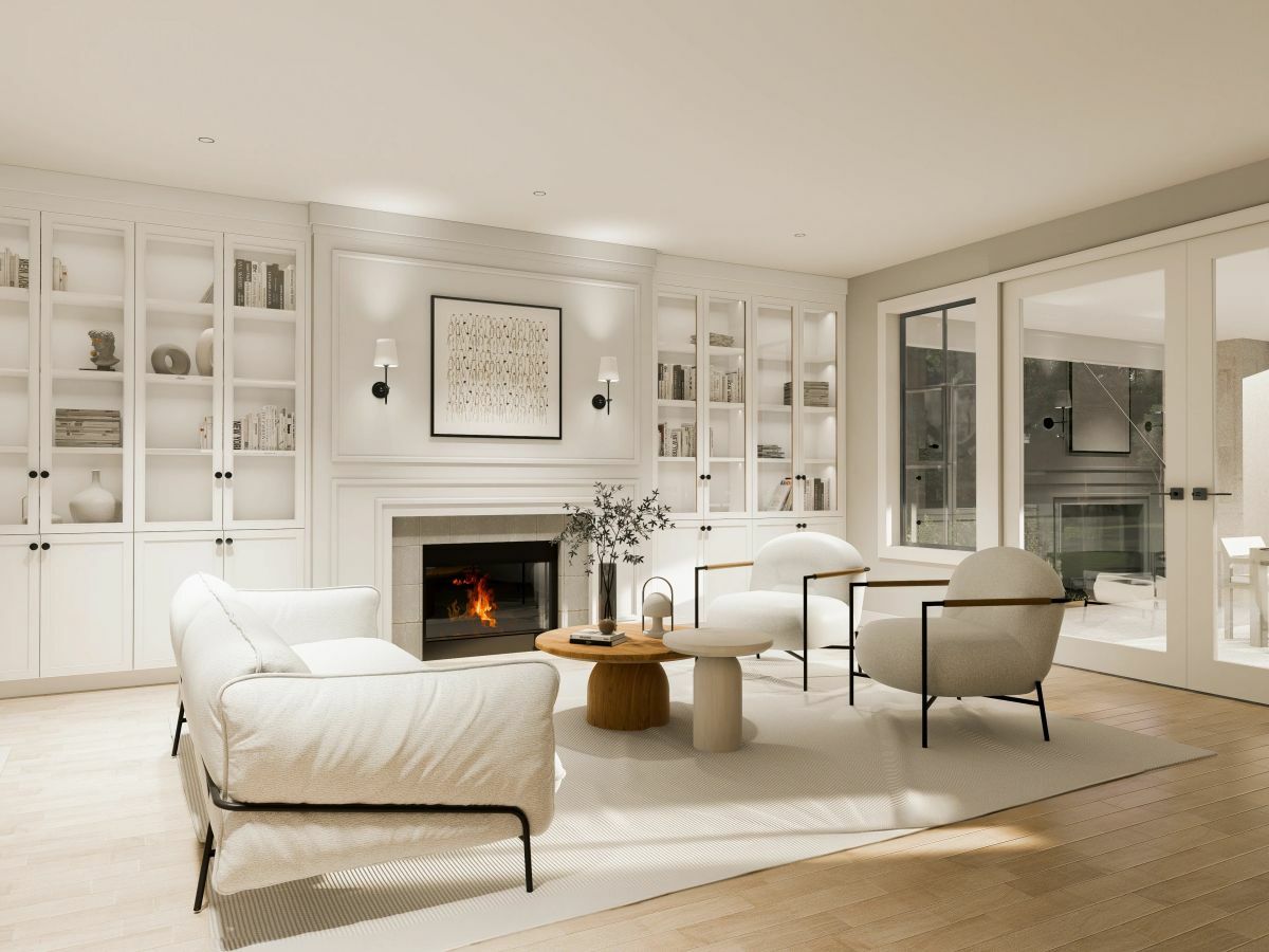 Fehér terek és bútorok a lakberendezésben