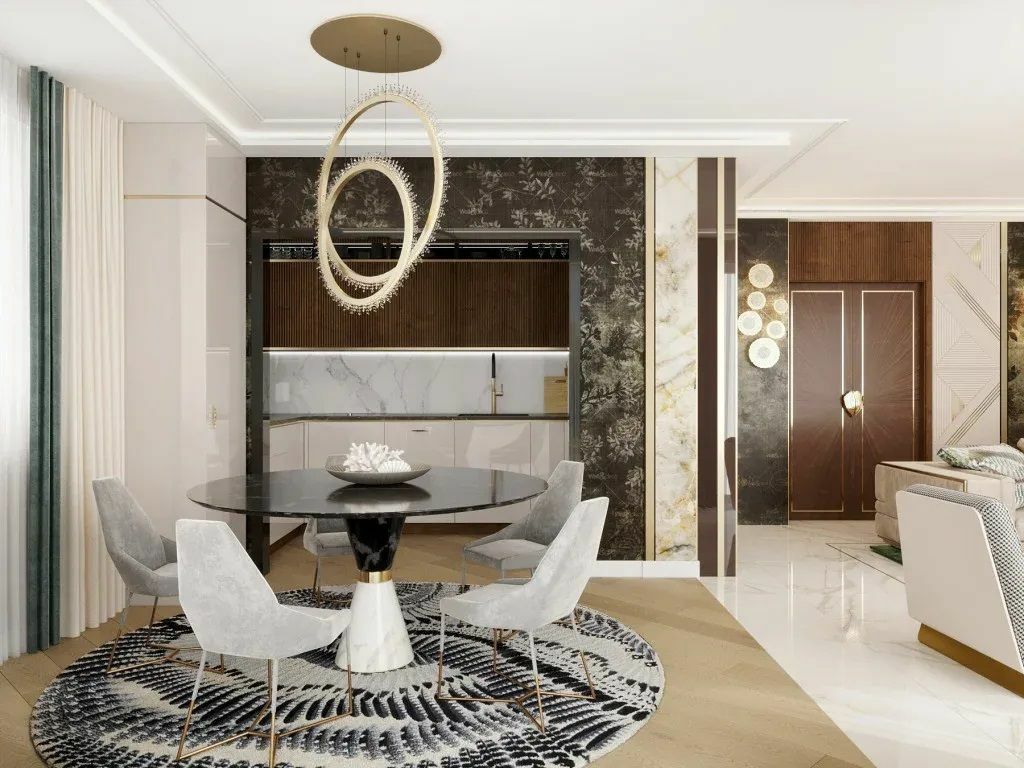 Modern glamour konyha