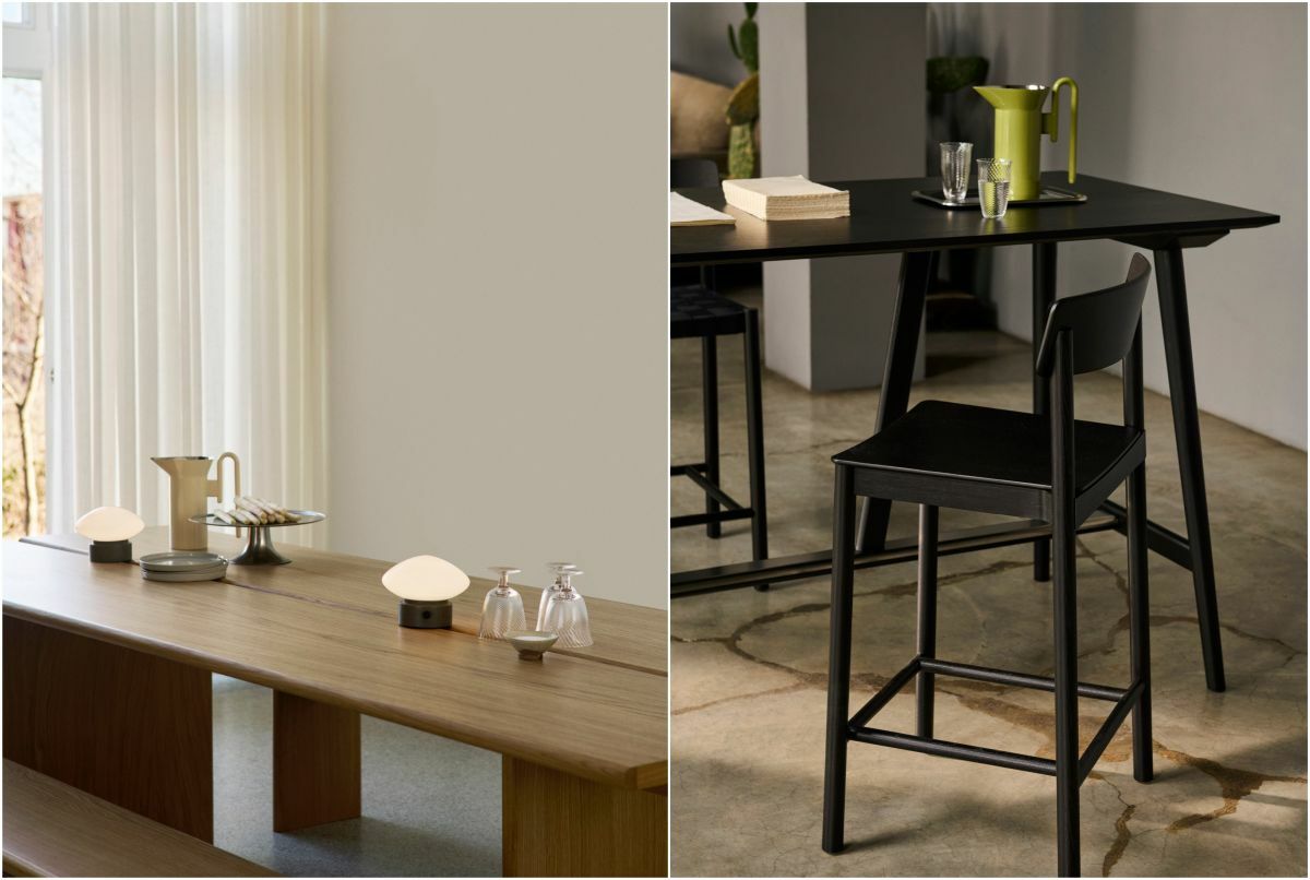 Asztali lámpa és étkező kiegészítők