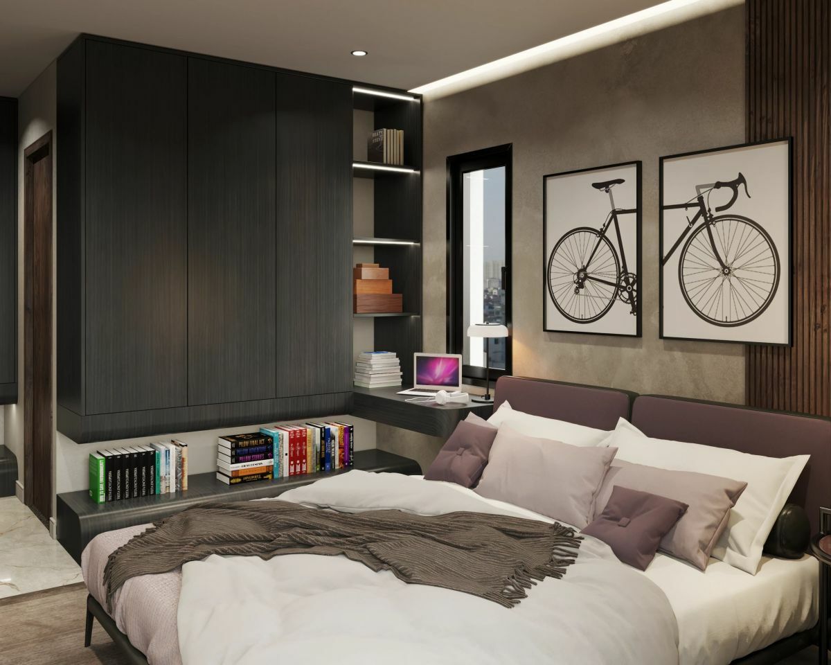 Tárolószekrény hálószobában