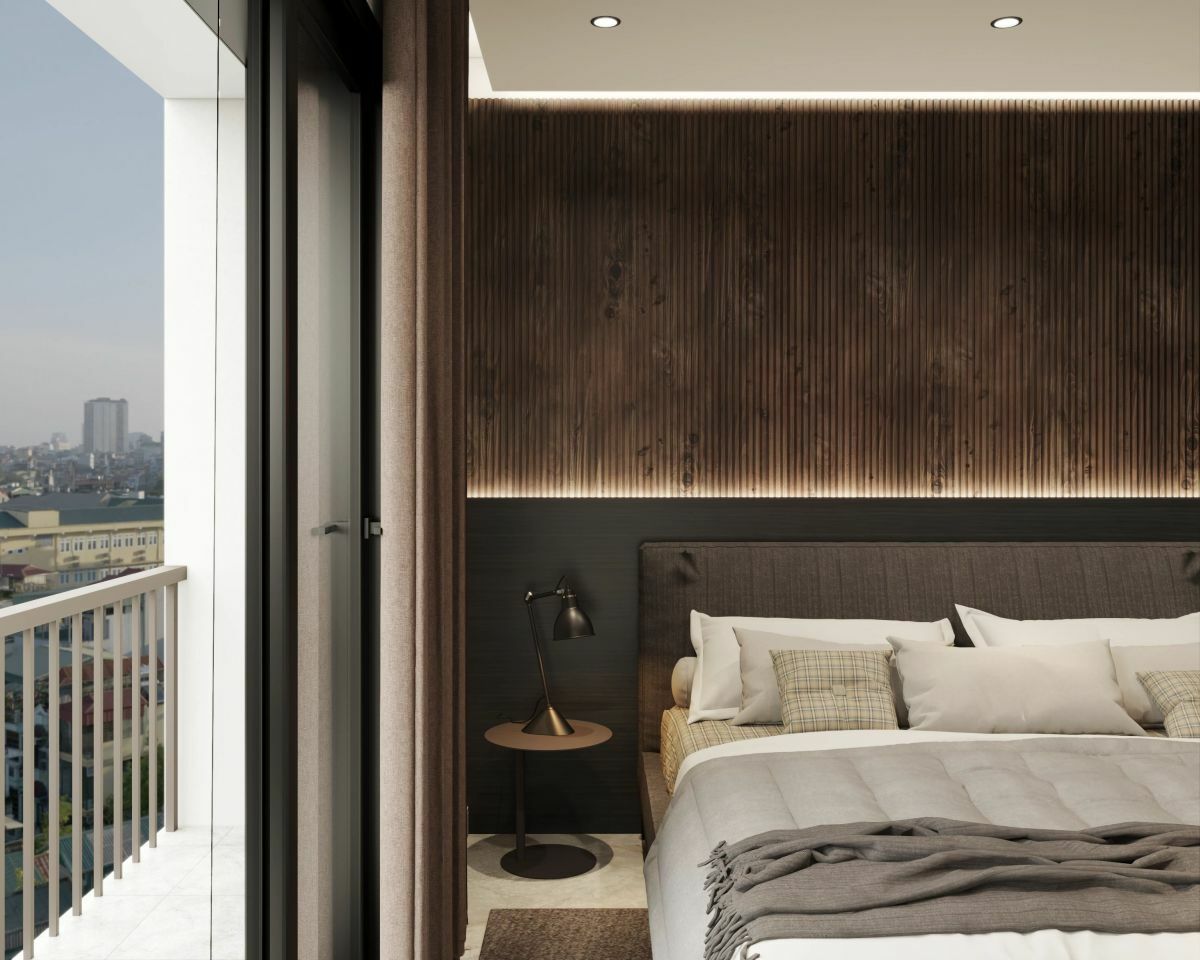 Rejtett led fények hálószobában