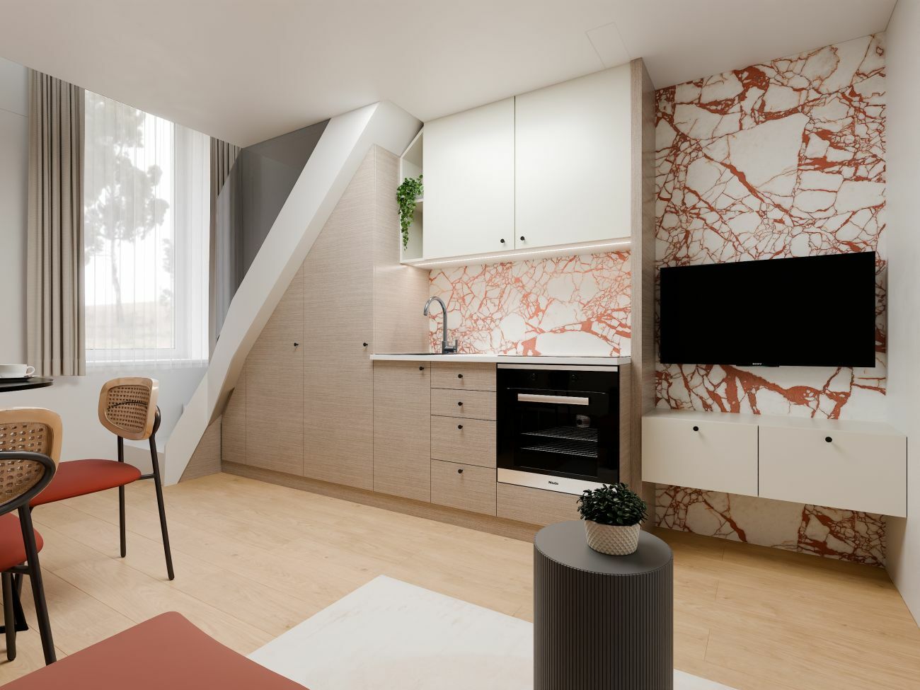 Kis budapesti lakás konyhája