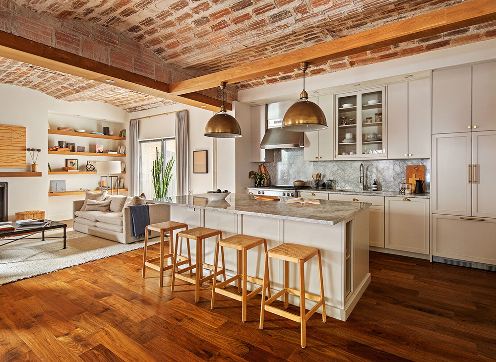 Loft lakás konyhabútora