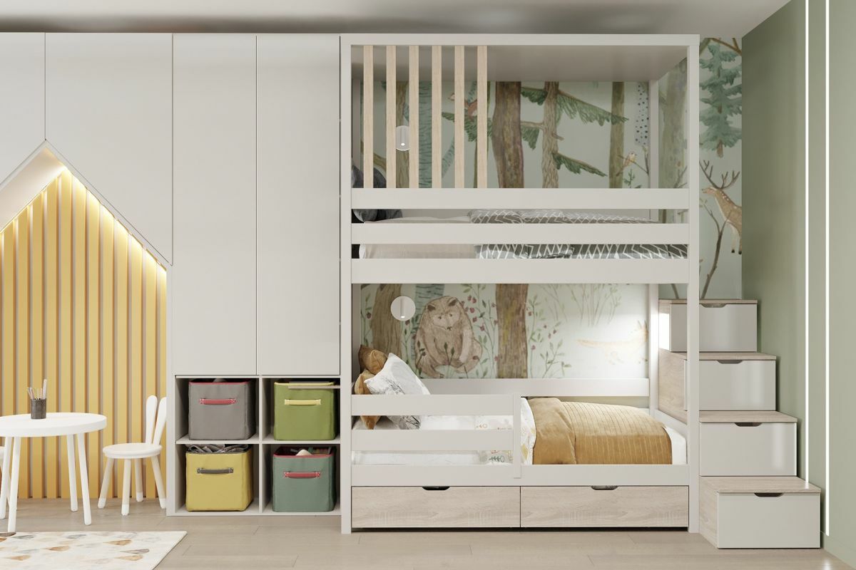 Gyerekszobai emeletes ágy