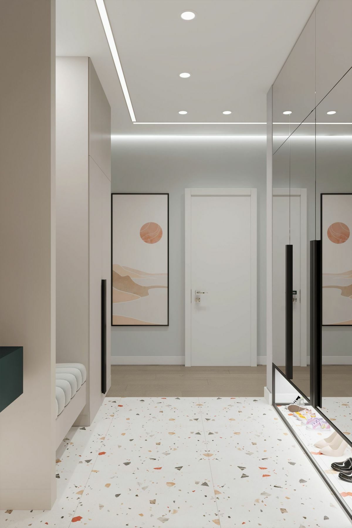 Terrazzo mintás padlóburkolat