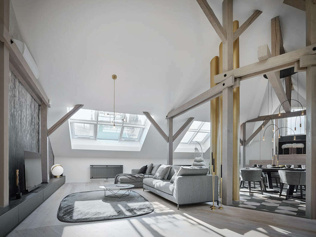 Prágai tetőtéri lakás