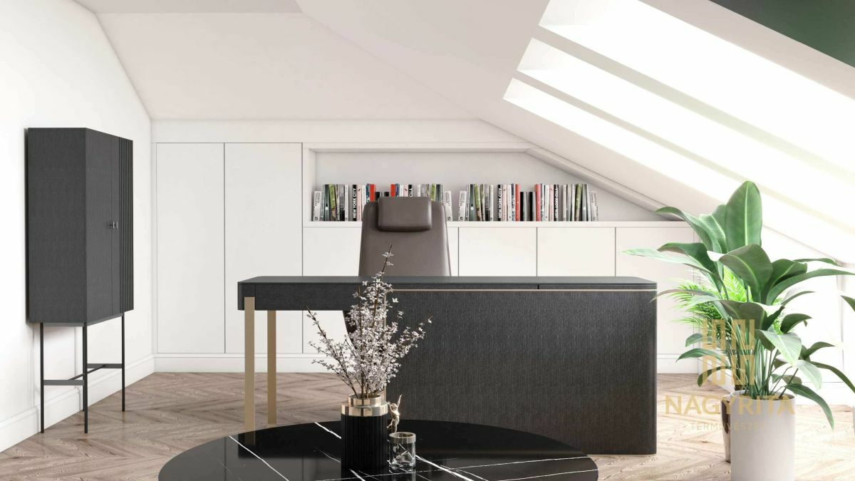 Elegáns dolgozószoba lakberendezés