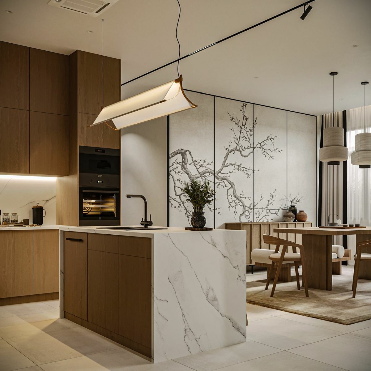 Stílusos szigetes konyha