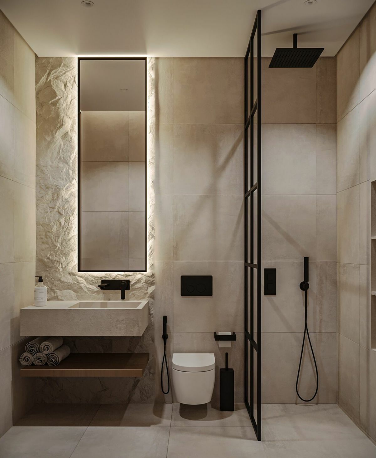 Mosdó fal kialakítása