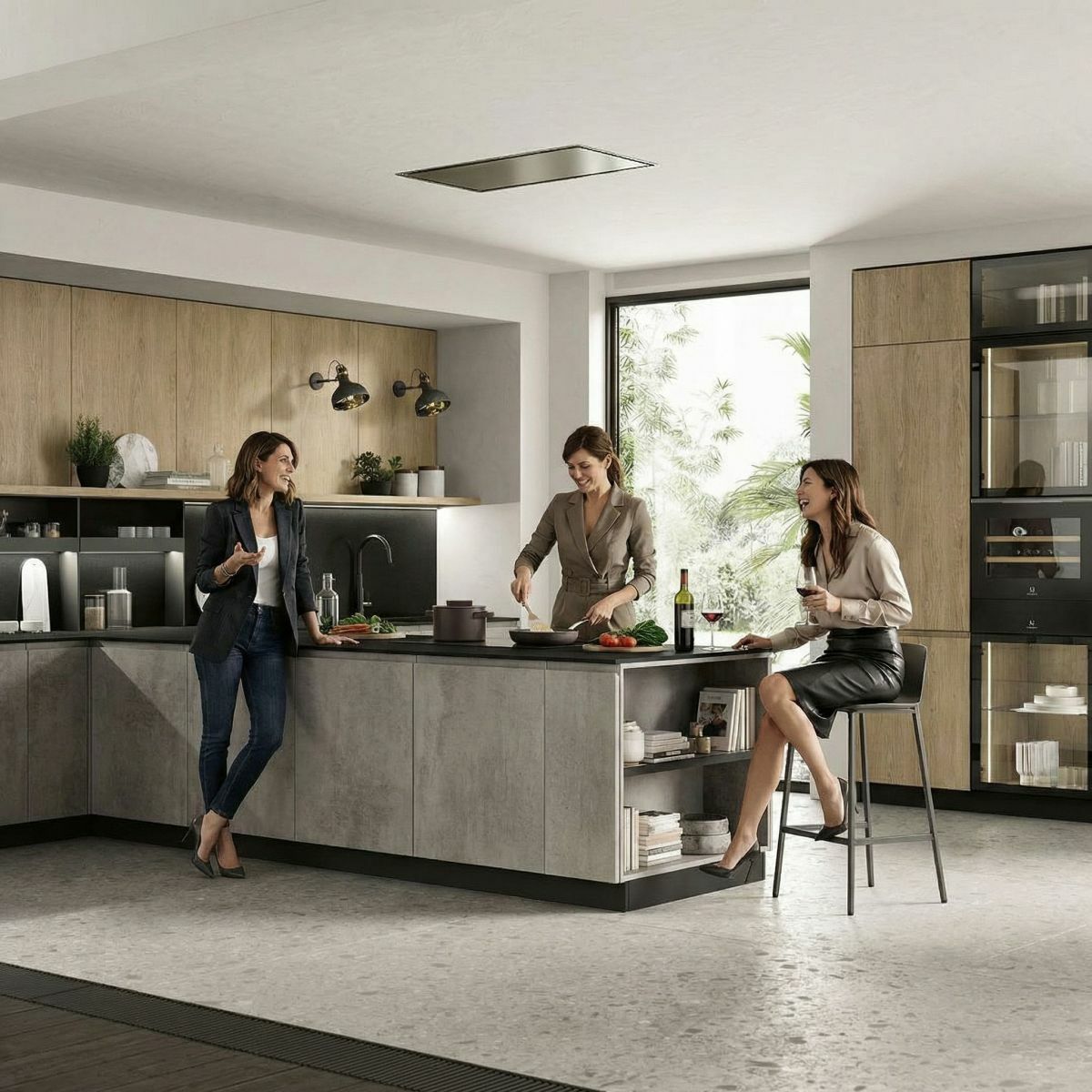 Félszigetes konyhabútor