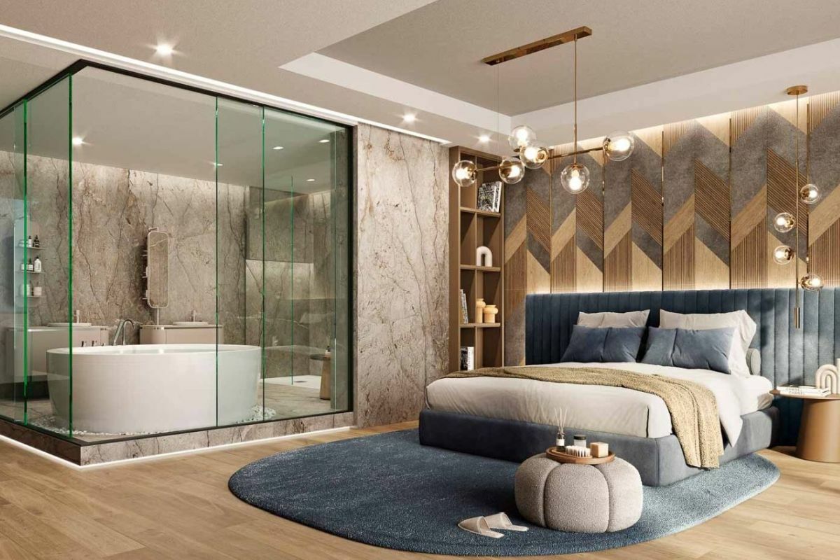 Fürdőszoba és háló 