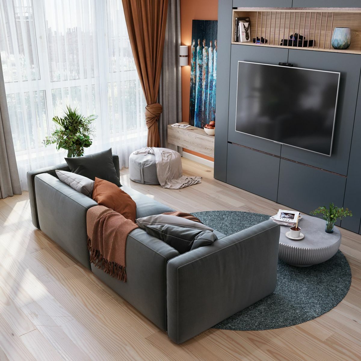 Egyedi nappali szekrény