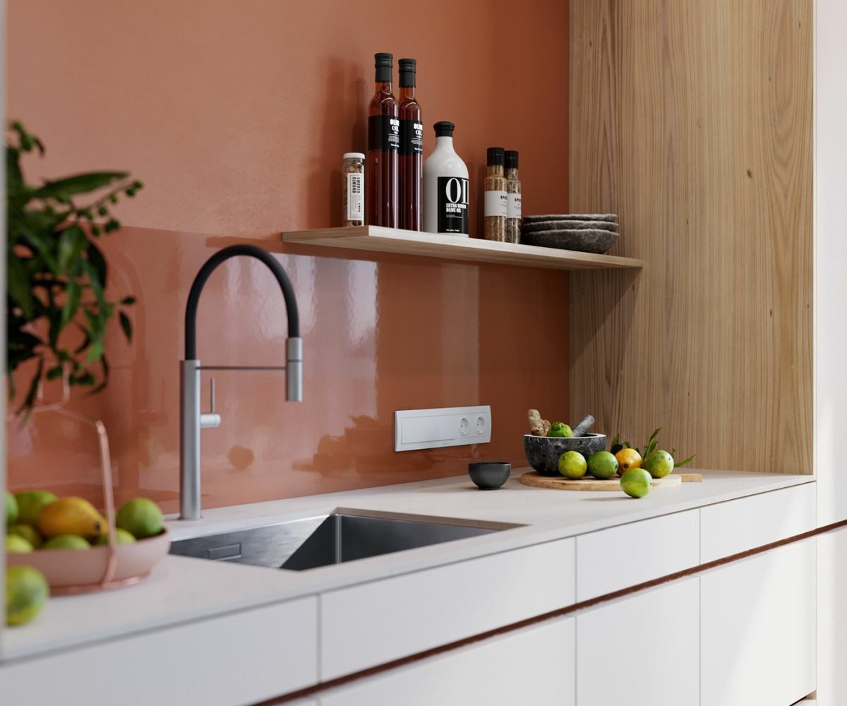 Minimál fehér konyha