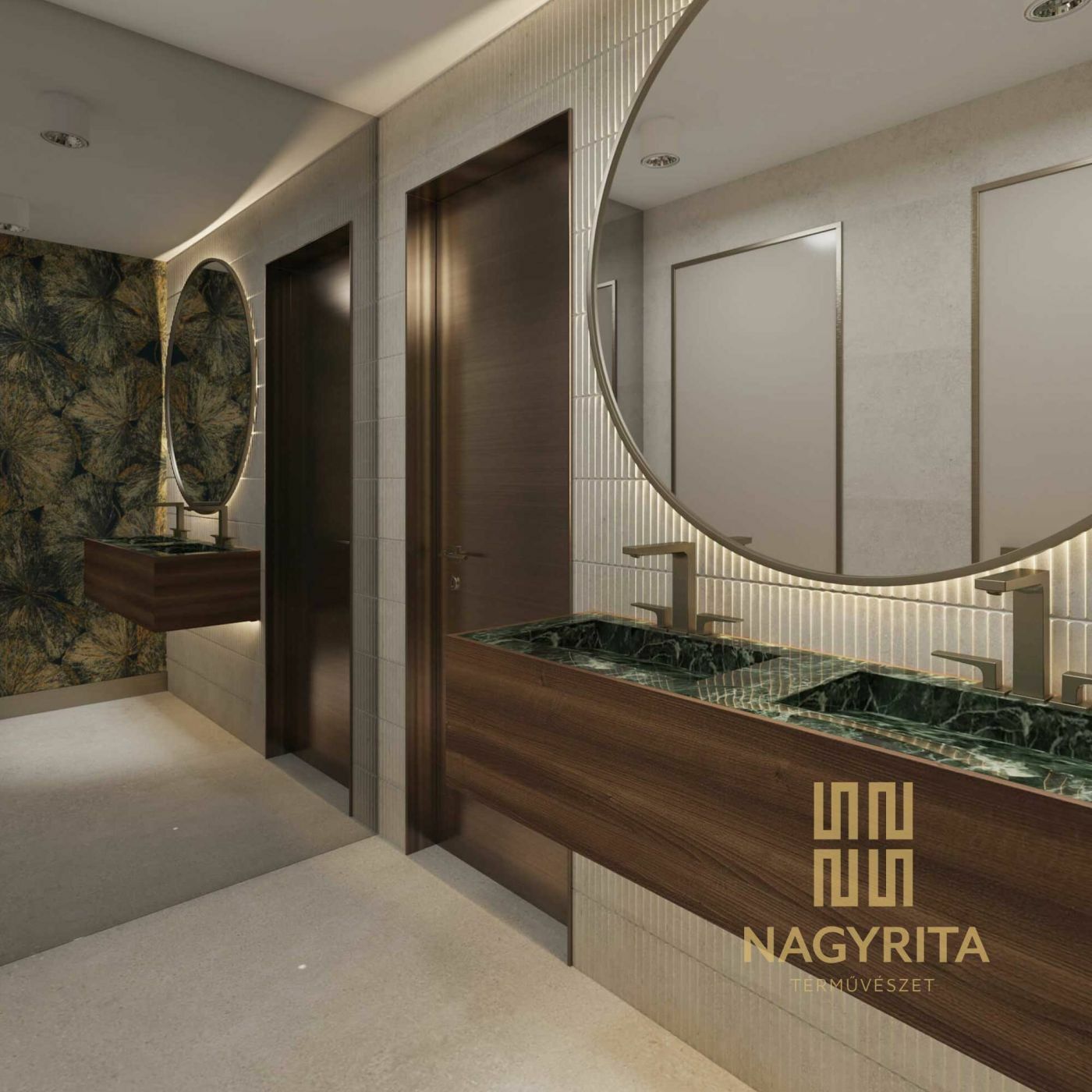 Irodai mosdó modern lakberendezéssel